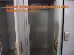 Mô hình lắp đặt thực tế khóa tủ đồ locker cá nhân Mô hình lắp đặt thực tế khóa tủ đồ locker cá nhân